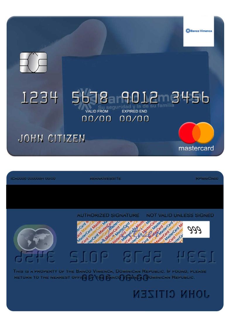 Dominican Republic Banco Vimecan mastercard